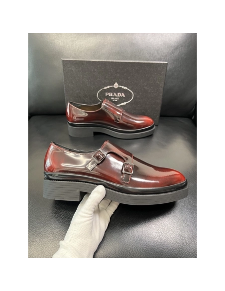 Prada leather shoes 071,PRADA SNEAKERS,Luxury Shoes
