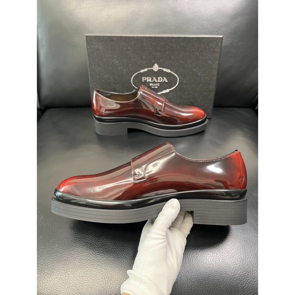 Prada leather shoes 071,PRADA SNEAKERS,Luxury Shoes