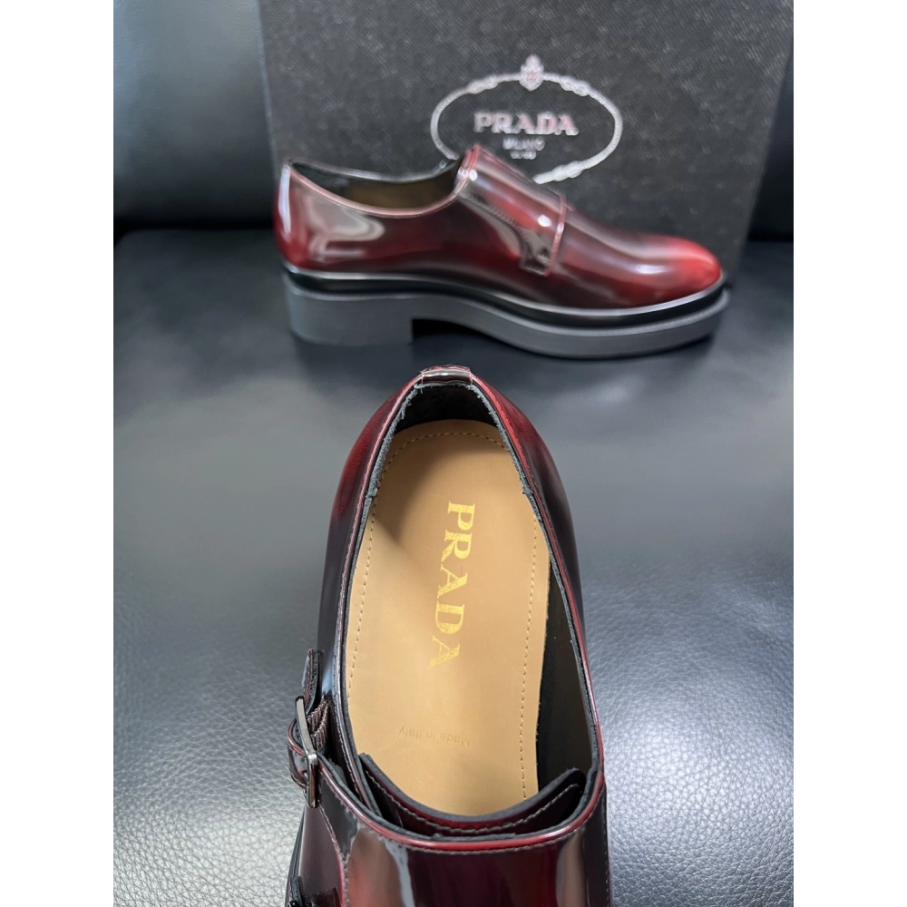 Prada leather shoes 071,PRADA SNEAKERS,Luxury Shoes