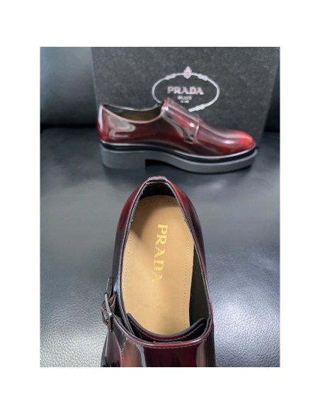 Prada leather shoes 071,PRADA SNEAKERS,Luxury Shoes