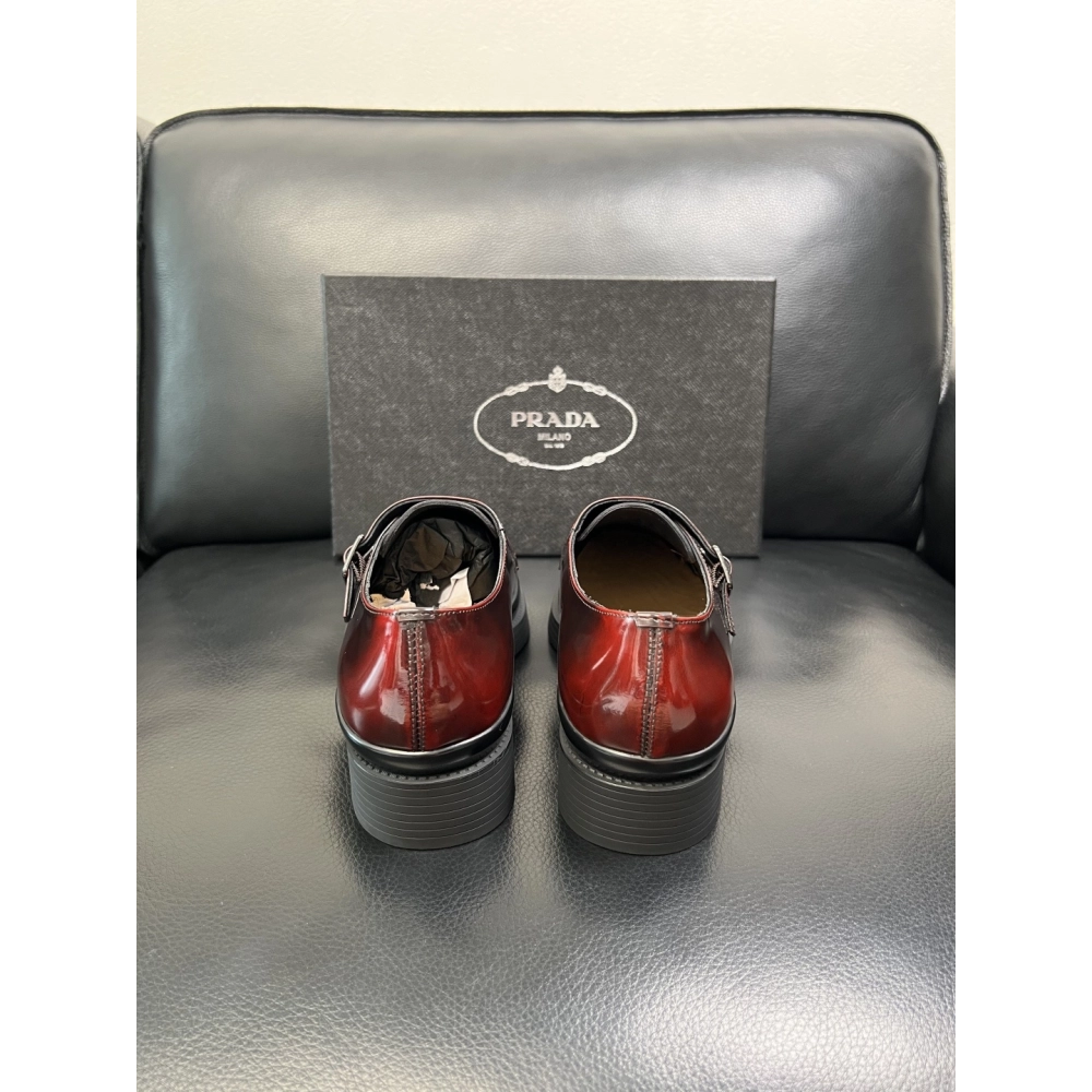 Prada leather shoes 071,PRADA SNEAKERS,Luxury Shoes