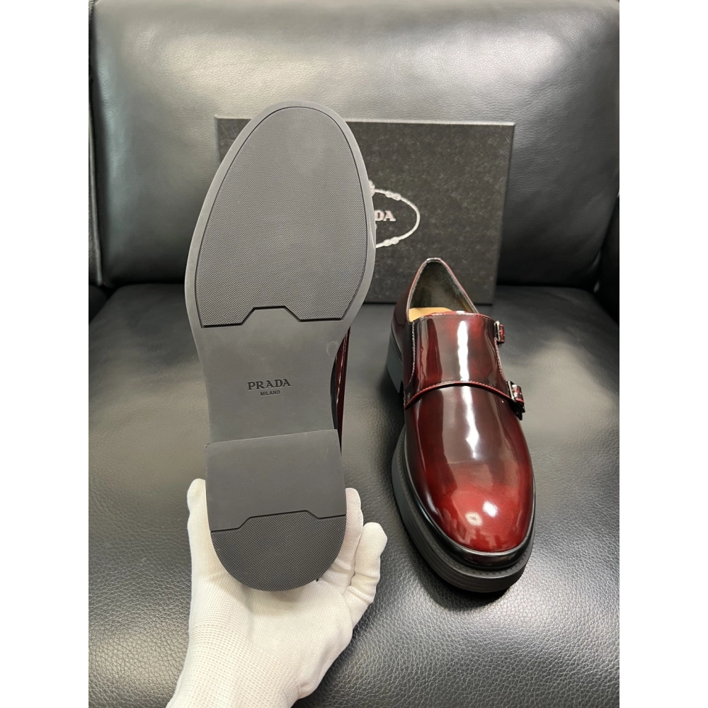 Prada leather shoes 071,PRADA SNEAKERS,Luxury Shoes