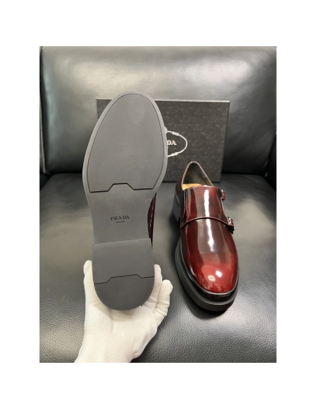 Prada leather shoes 071,PRADA SNEAKERS,Luxury Shoes