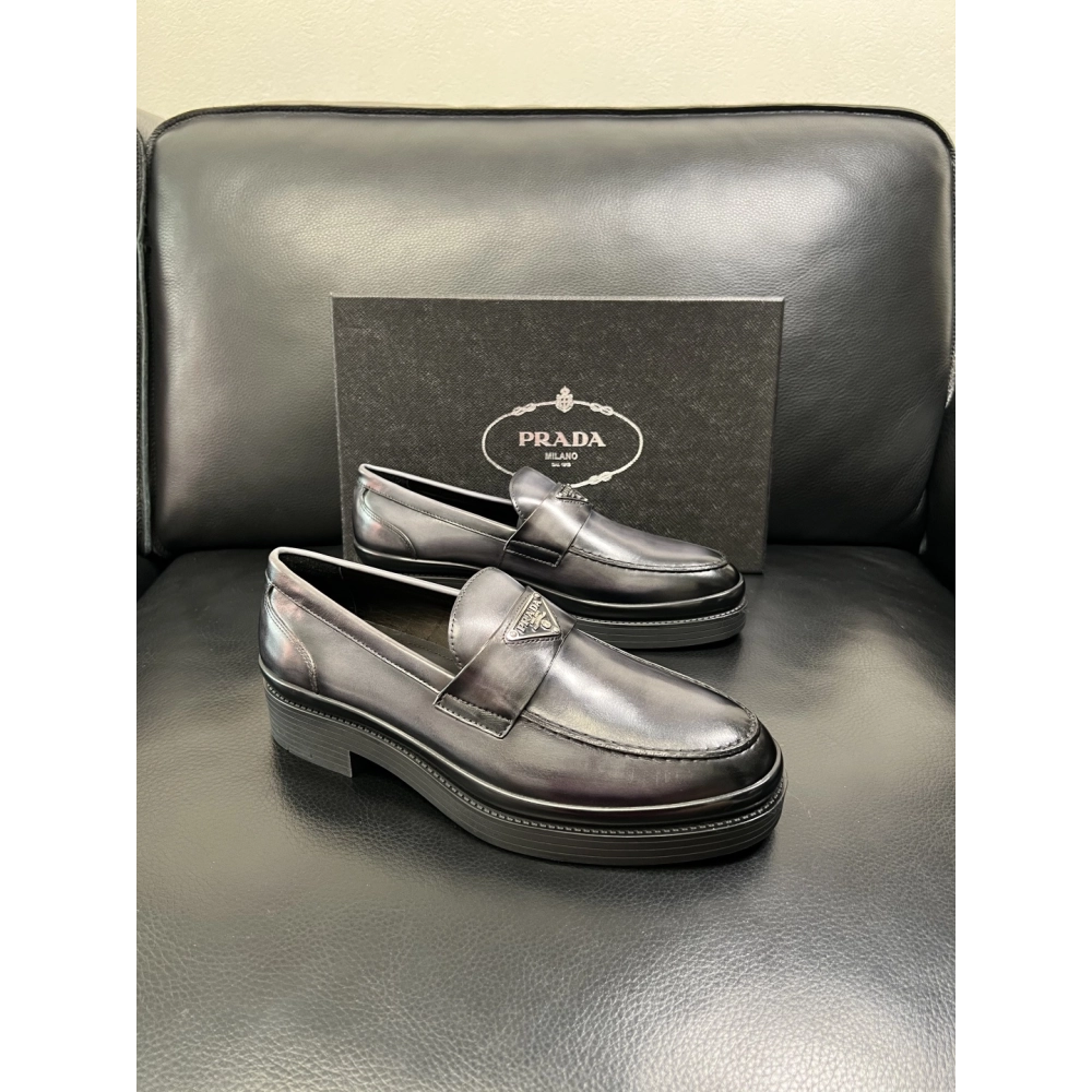 Prada leather shoes 072,PRADA SNEAKERS,Luxury Shoes