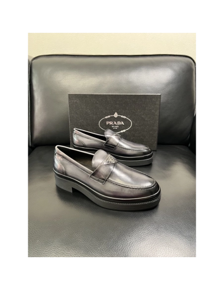 Prada leather shoes 072,PRADA SNEAKERS,Luxury Shoes