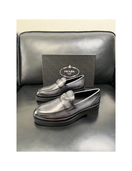 Prada leather shoes 072,PRADA SNEAKERS,Luxury Shoes