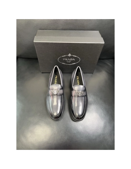 Prada leather shoes 072,PRADA SNEAKERS,Luxury Shoes