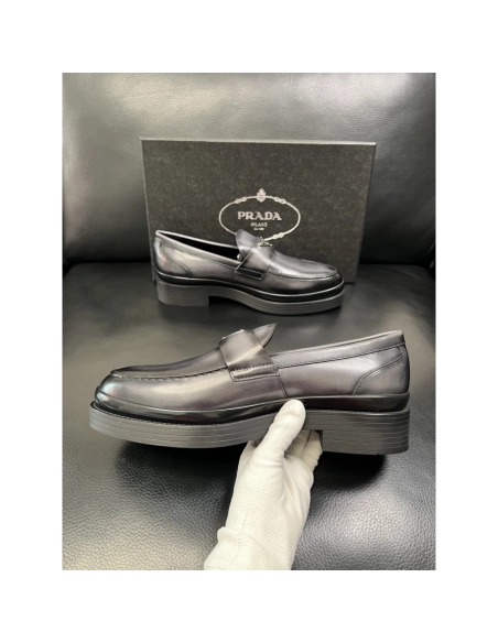 Prada leather shoes 072,PRADA SNEAKERS,Luxury Shoes