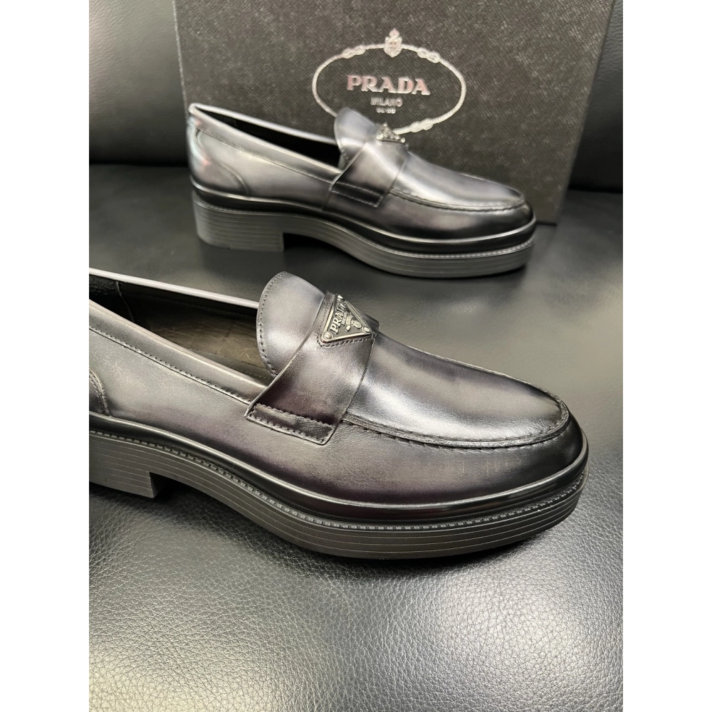 Prada leather shoes 072,PRADA SNEAKERS,Luxury Shoes