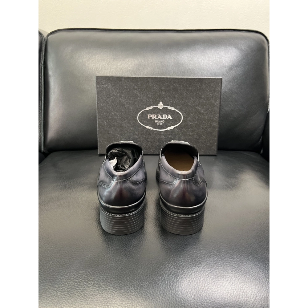 Prada leather shoes 072,PRADA SNEAKERS,Luxury Shoes