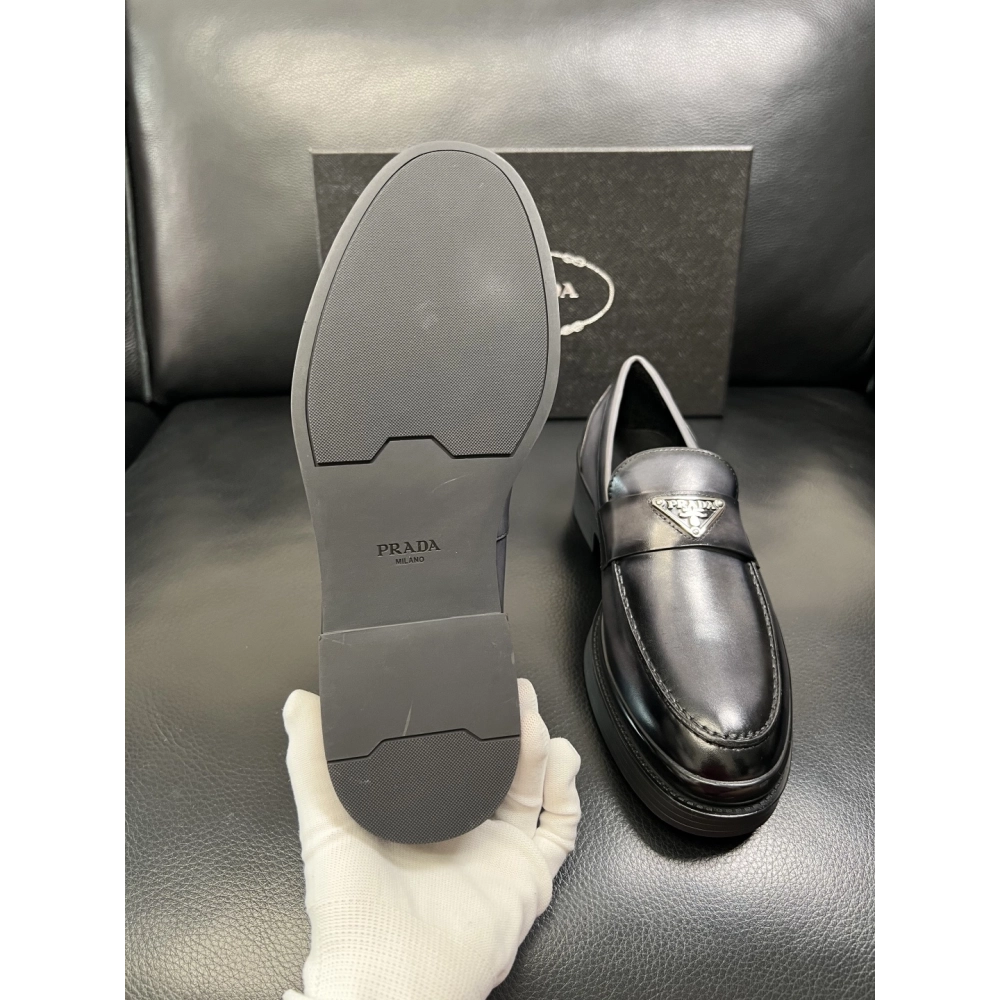 Prada leather shoes 072,PRADA SNEAKERS,Luxury Shoes