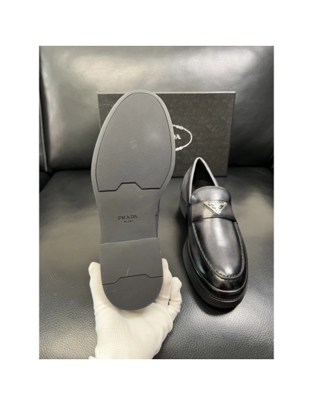 Prada leather shoes 072,PRADA SNEAKERS,Luxury Shoes