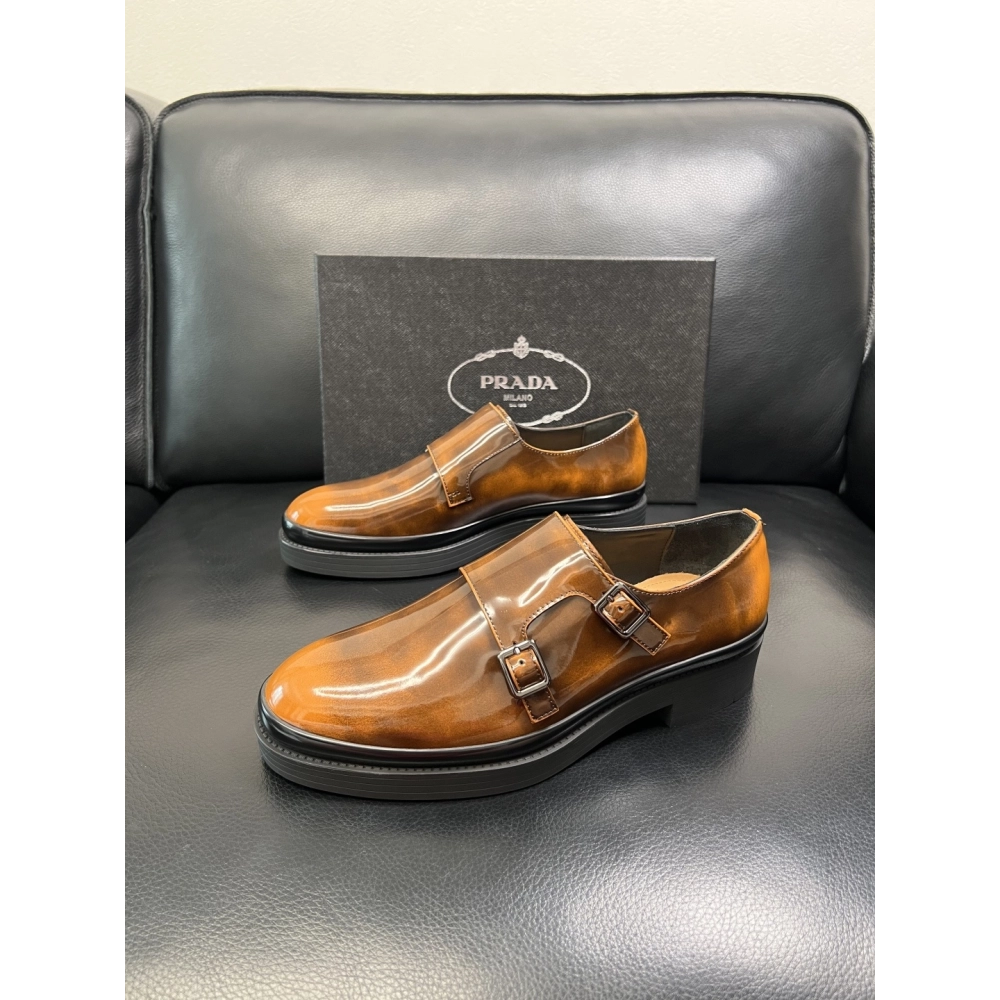 Prada leather shoes 073,PRADA SNEAKERS,Luxury Shoes