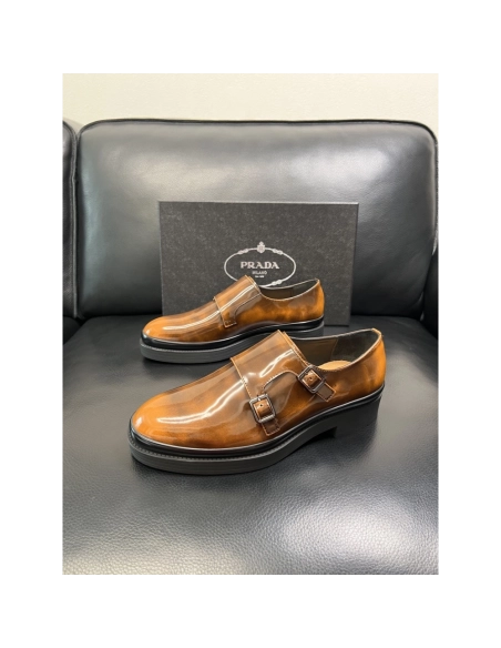 Prada leather shoes 073,PRADA SNEAKERS,Luxury Shoes