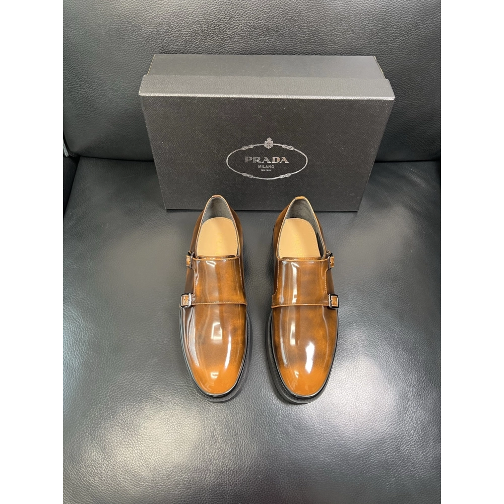 Prada leather shoes 073,PRADA SNEAKERS,Luxury Shoes