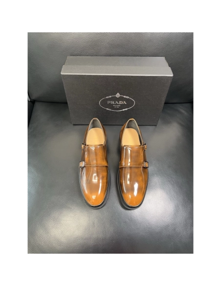 Prada leather shoes 073,PRADA SNEAKERS,Luxury Shoes