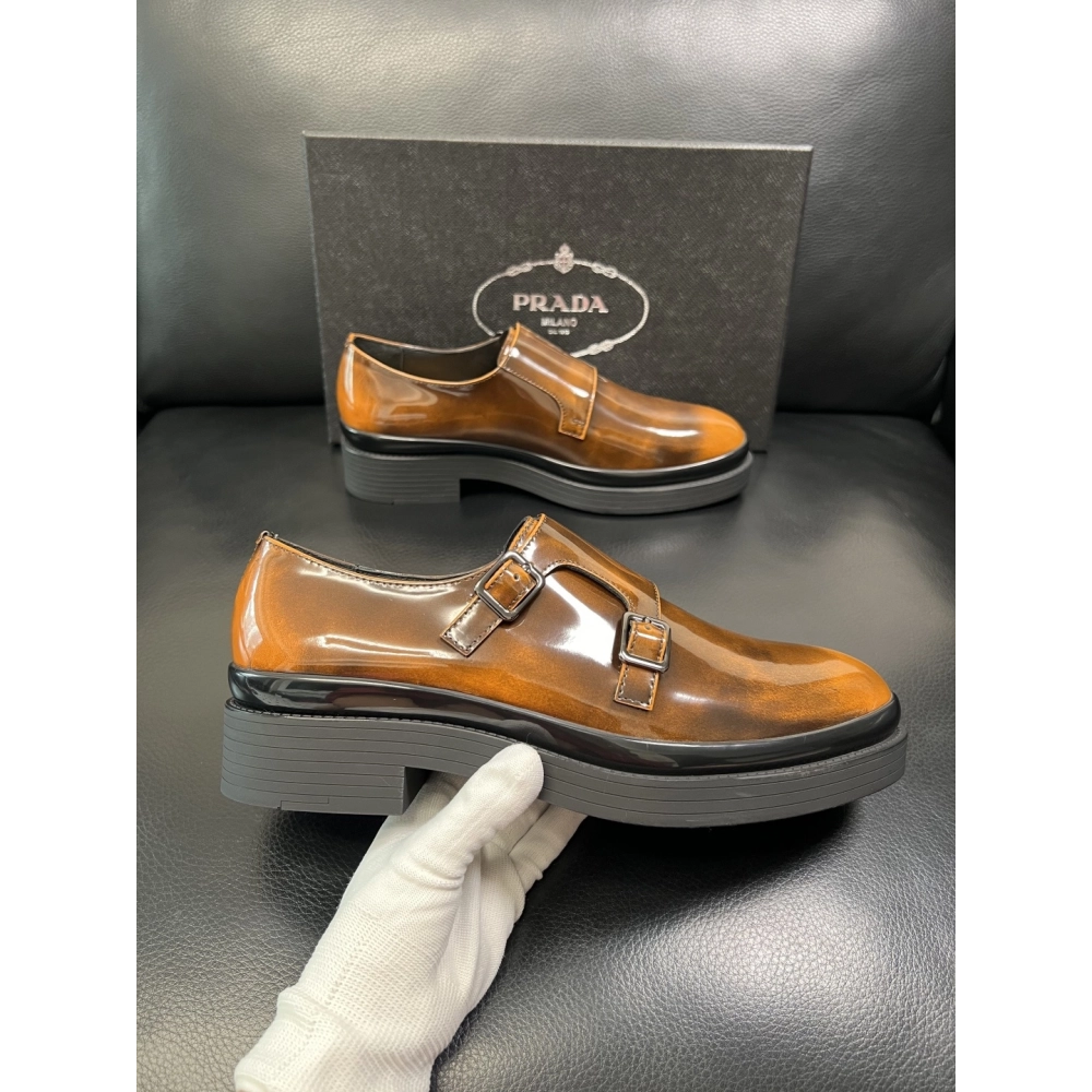 Prada leather shoes 073,PRADA SNEAKERS,Luxury Shoes