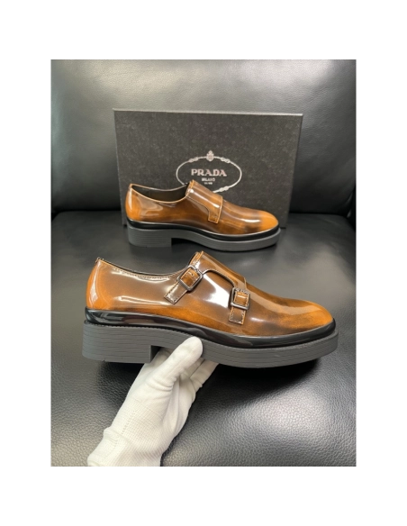Prada leather shoes 073,PRADA SNEAKERS,Luxury Shoes