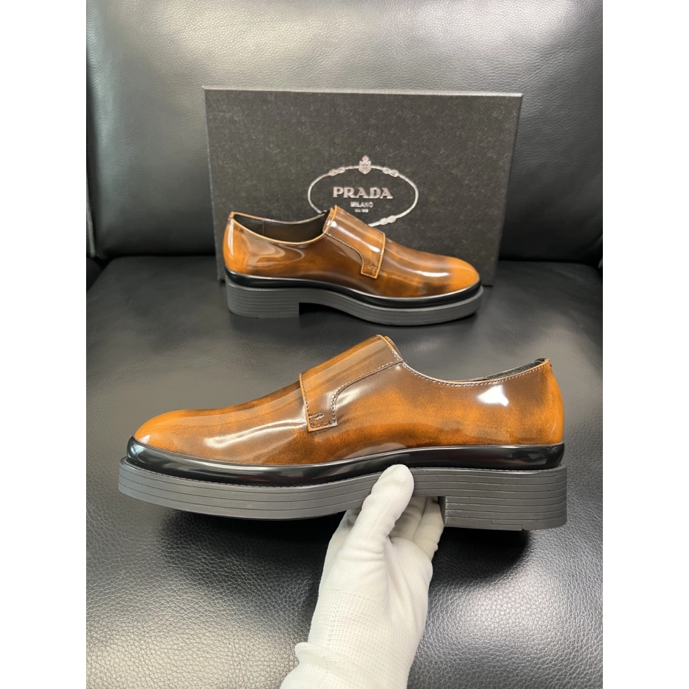 Prada leather shoes 073,PRADA SNEAKERS,Luxury Shoes