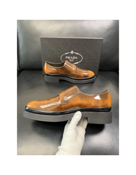 Prada leather shoes 073,PRADA SNEAKERS,Luxury Shoes