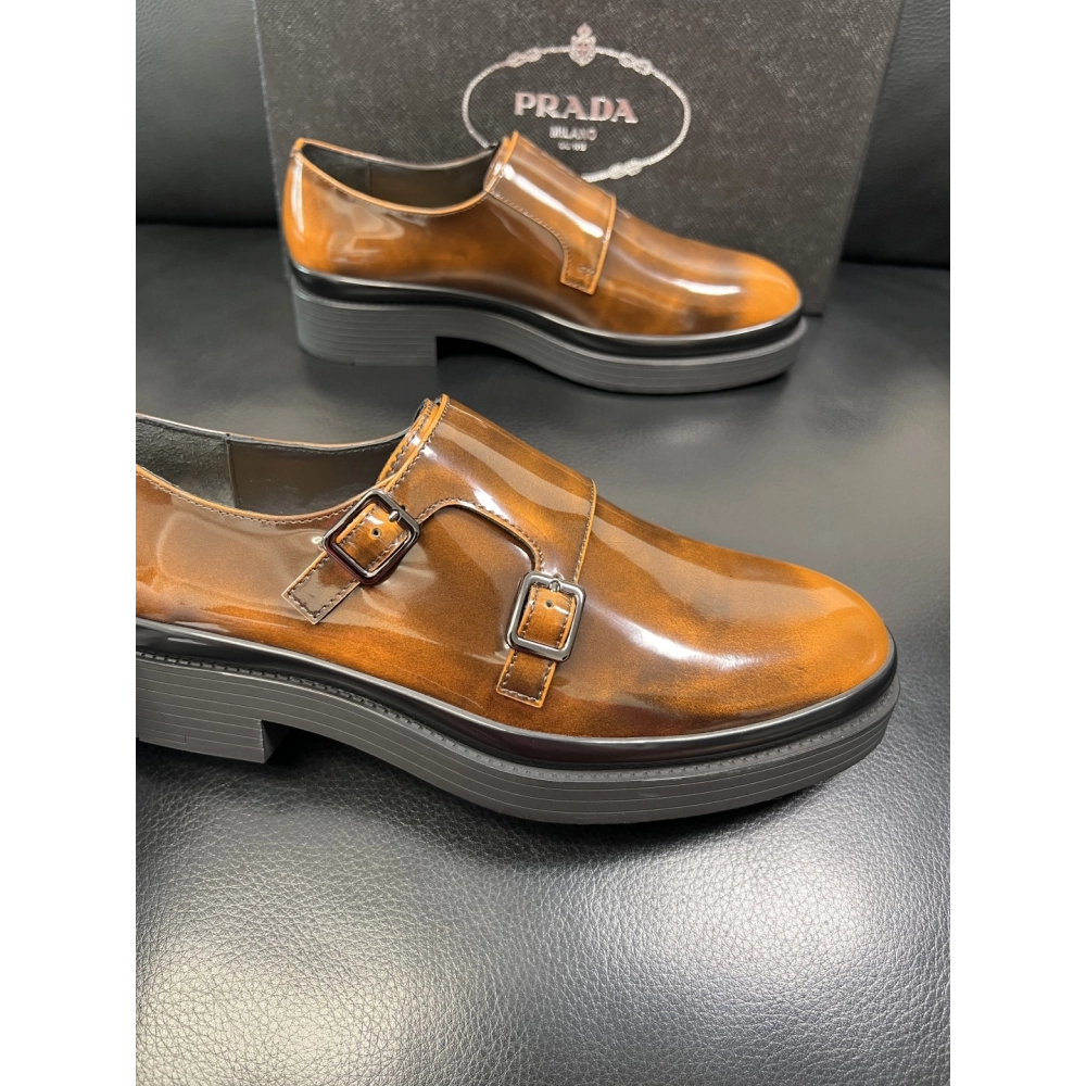 Prada leather shoes 073,PRADA SNEAKERS,Luxury Shoes