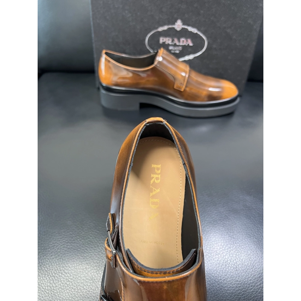 Prada leather shoes 073,PRADA SNEAKERS,Luxury Shoes