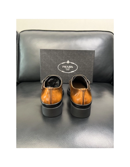 Prada leather shoes 073,PRADA SNEAKERS,Luxury Shoes