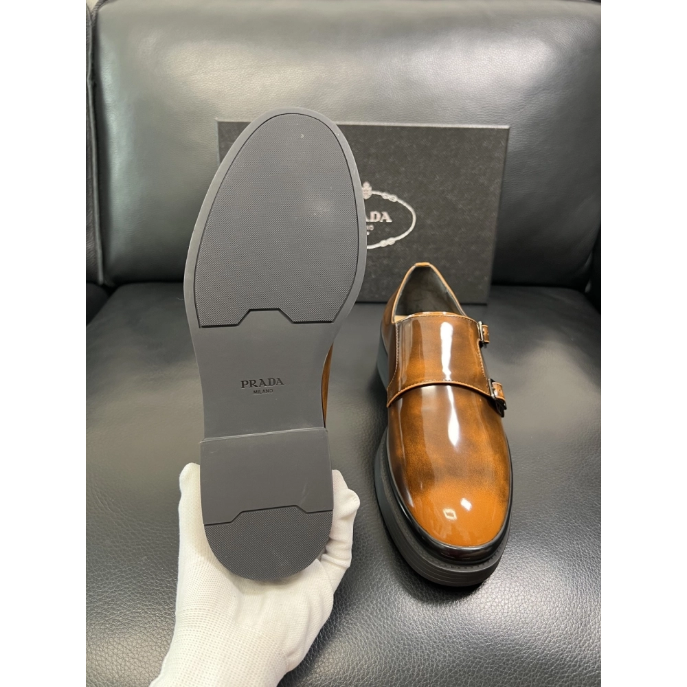 Prada leather shoes 073,PRADA SNEAKERS,Luxury Shoes