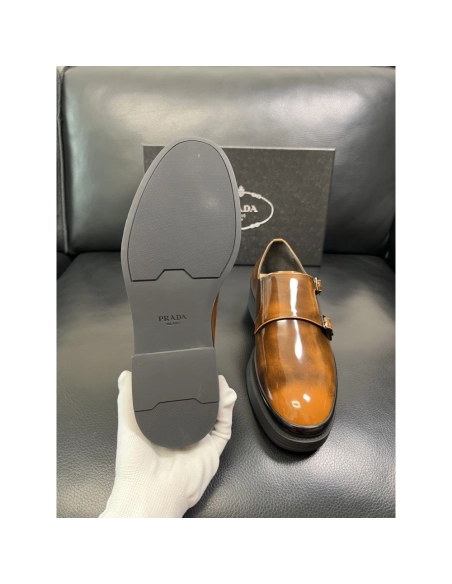 Prada leather shoes 073,PRADA SNEAKERS,Luxury Shoes