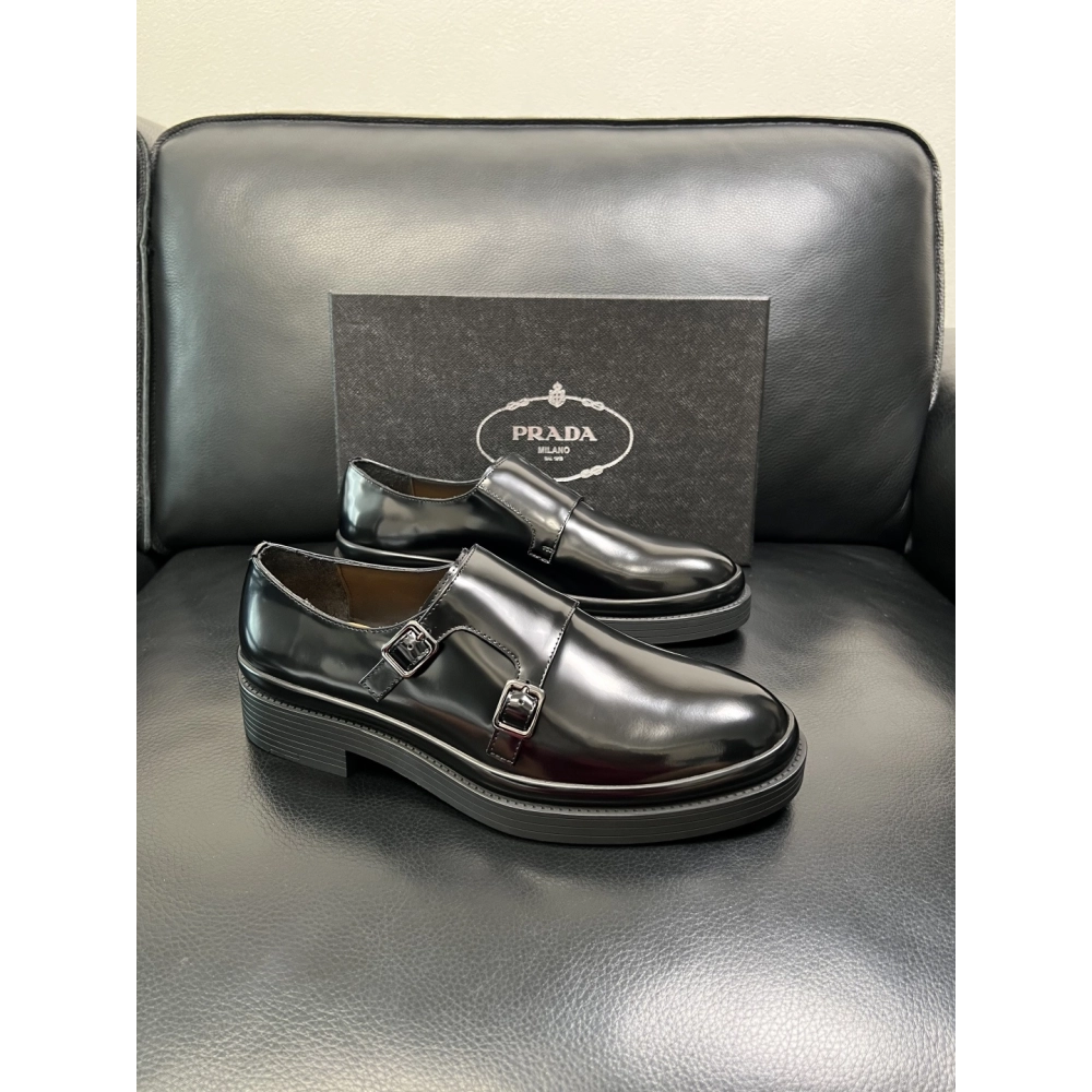 Prada leather shoes 074,PRADA SNEAKERS,Luxury Shoes