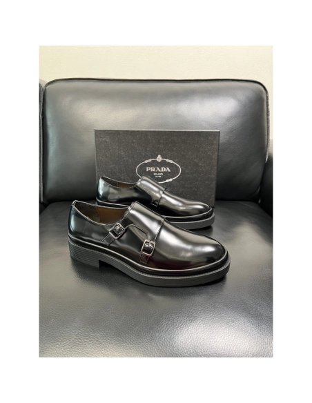 Prada leather shoes 074,PRADA SNEAKERS,Luxury Shoes