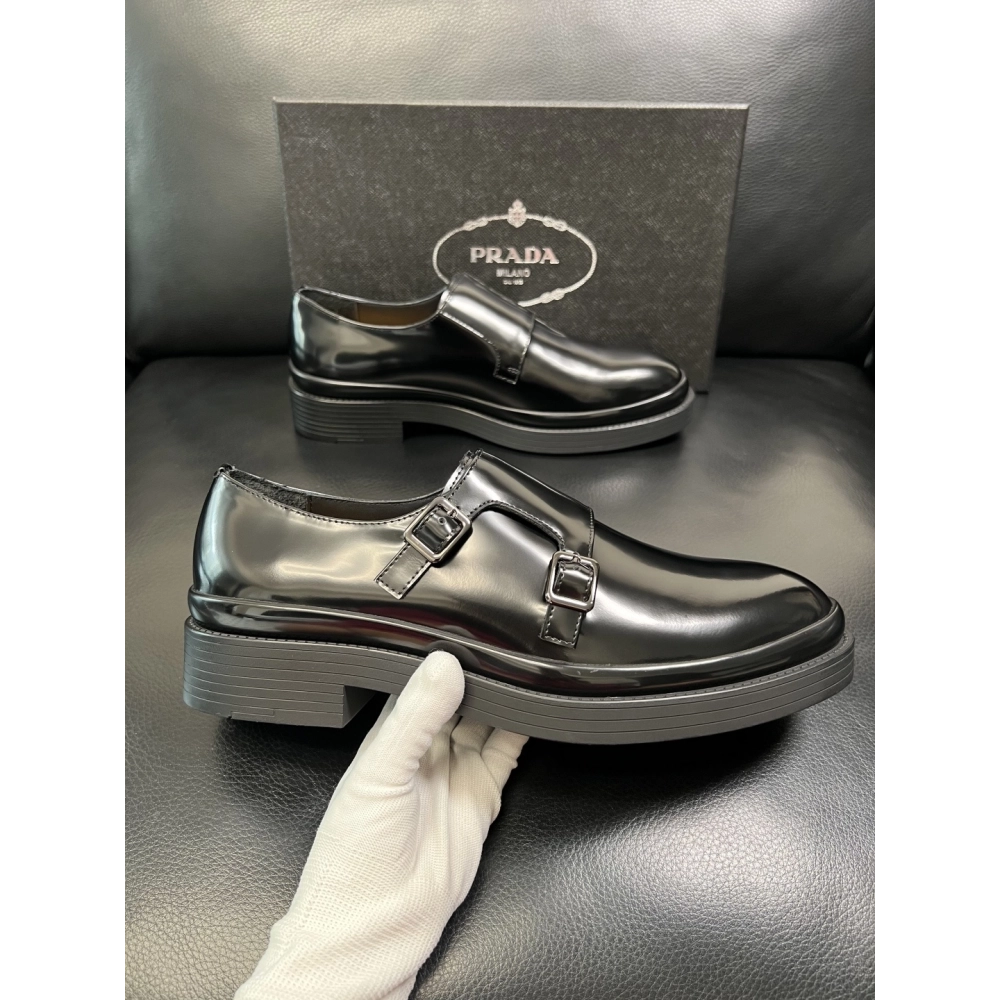 Prada leather shoes 074,PRADA SNEAKERS,Luxury Shoes