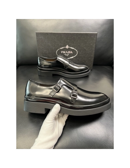 Prada leather shoes 074,PRADA SNEAKERS,Luxury Shoes