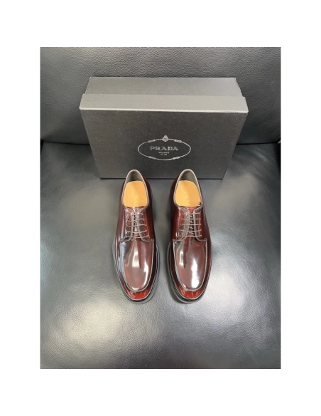 Prada leather shoes 076,PRADA SNEAKERS,Luxury Shoes