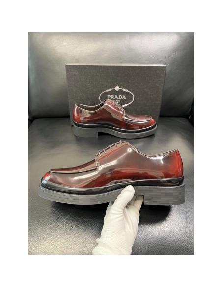 Prada leather shoes 076,PRADA SNEAKERS,Luxury Shoes