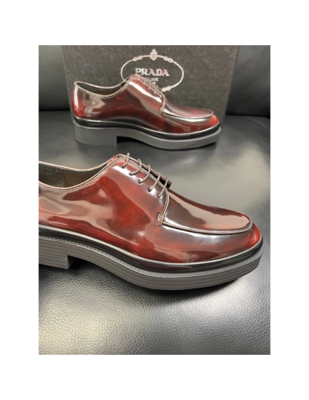 Prada leather shoes 076,PRADA SNEAKERS,Luxury Shoes