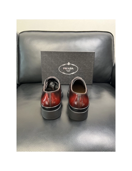 Prada leather shoes 076,PRADA SNEAKERS,Luxury Shoes