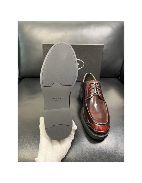 Prada leather shoes 076,PRADA SNEAKERS,Luxury Shoes