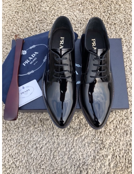 Prada leather shoes 077,PRADA SNEAKERS,Luxury Shoes