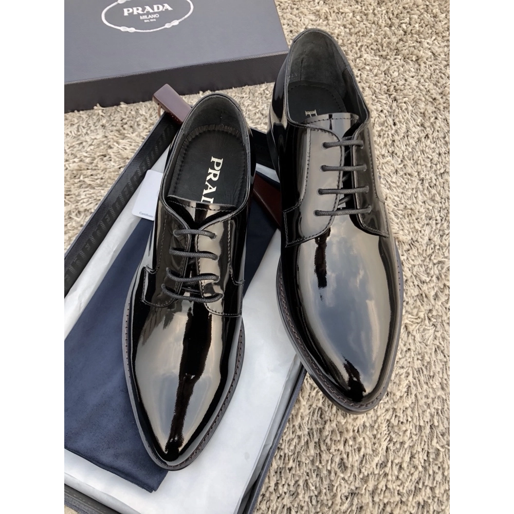 Prada leather shoes 077,PRADA SNEAKERS,Luxury Shoes