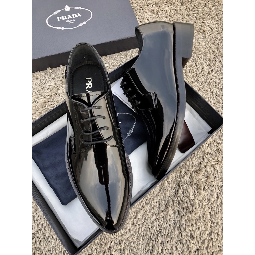 Prada leather shoes 077,PRADA SNEAKERS,Luxury Shoes