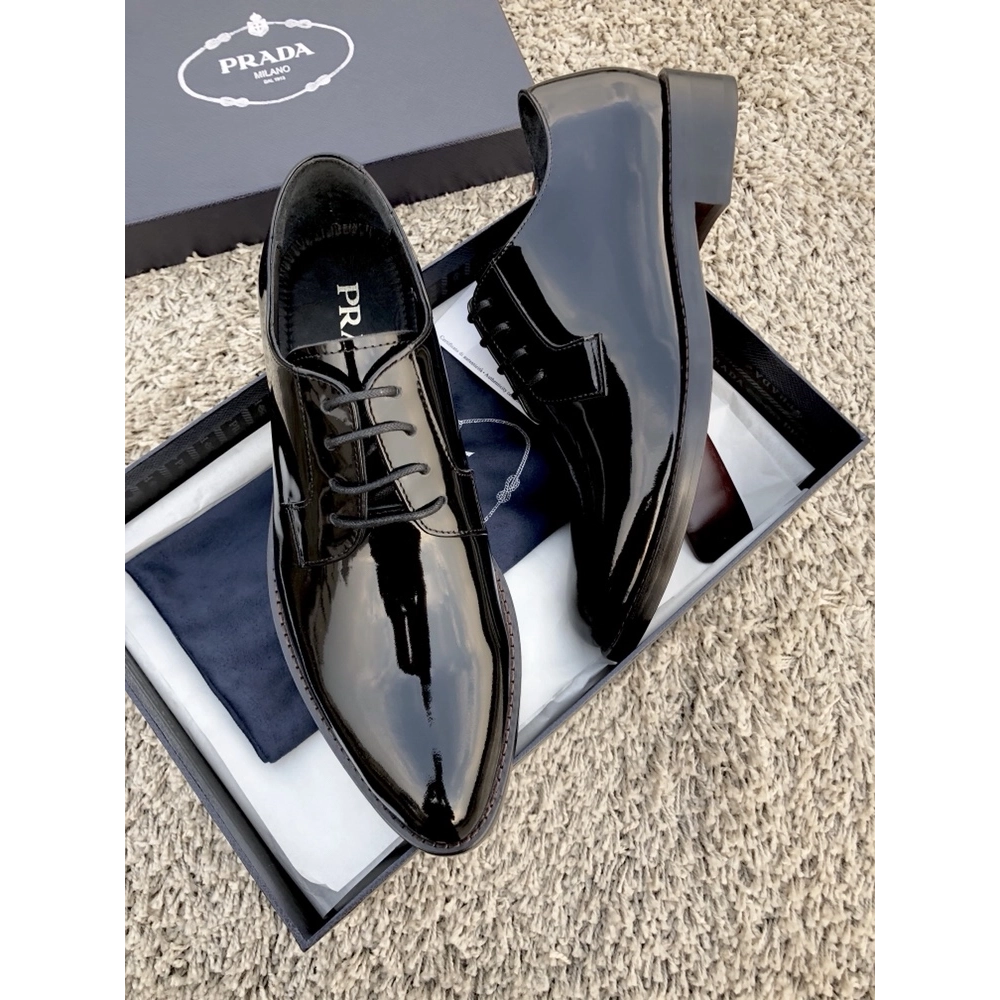 Prada leather shoes 077,PRADA SNEAKERS,Luxury Shoes
