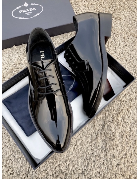 Prada leather shoes 077,PRADA SNEAKERS,Luxury Shoes