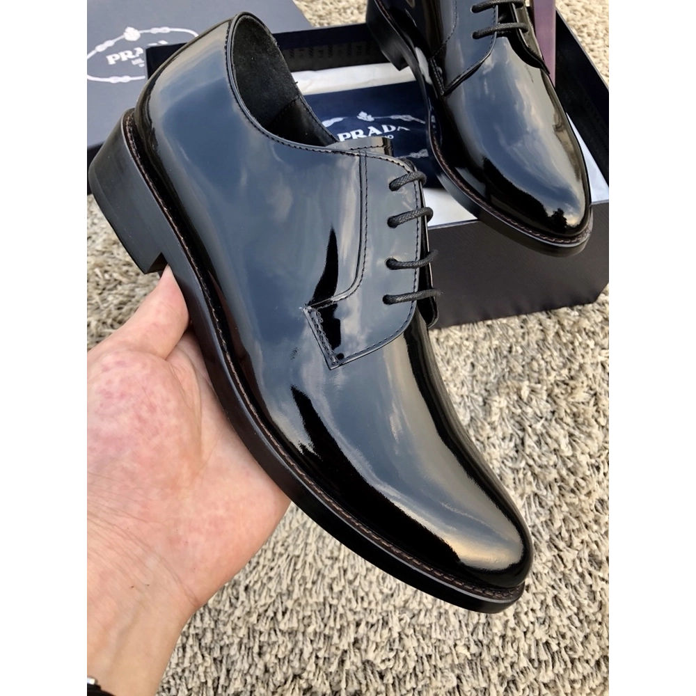 Prada leather shoes 077,PRADA SNEAKERS,Luxury Shoes