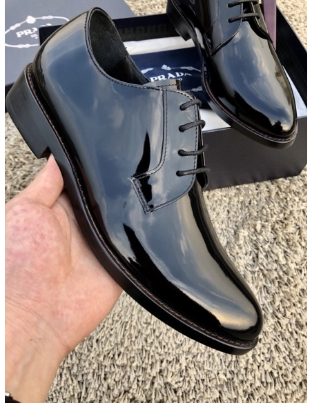 Prada leather shoes 077,PRADA SNEAKERS,Luxury Shoes