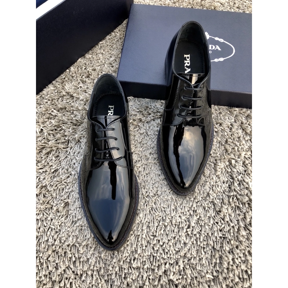 Prada leather shoes 077,PRADA SNEAKERS,Luxury Shoes