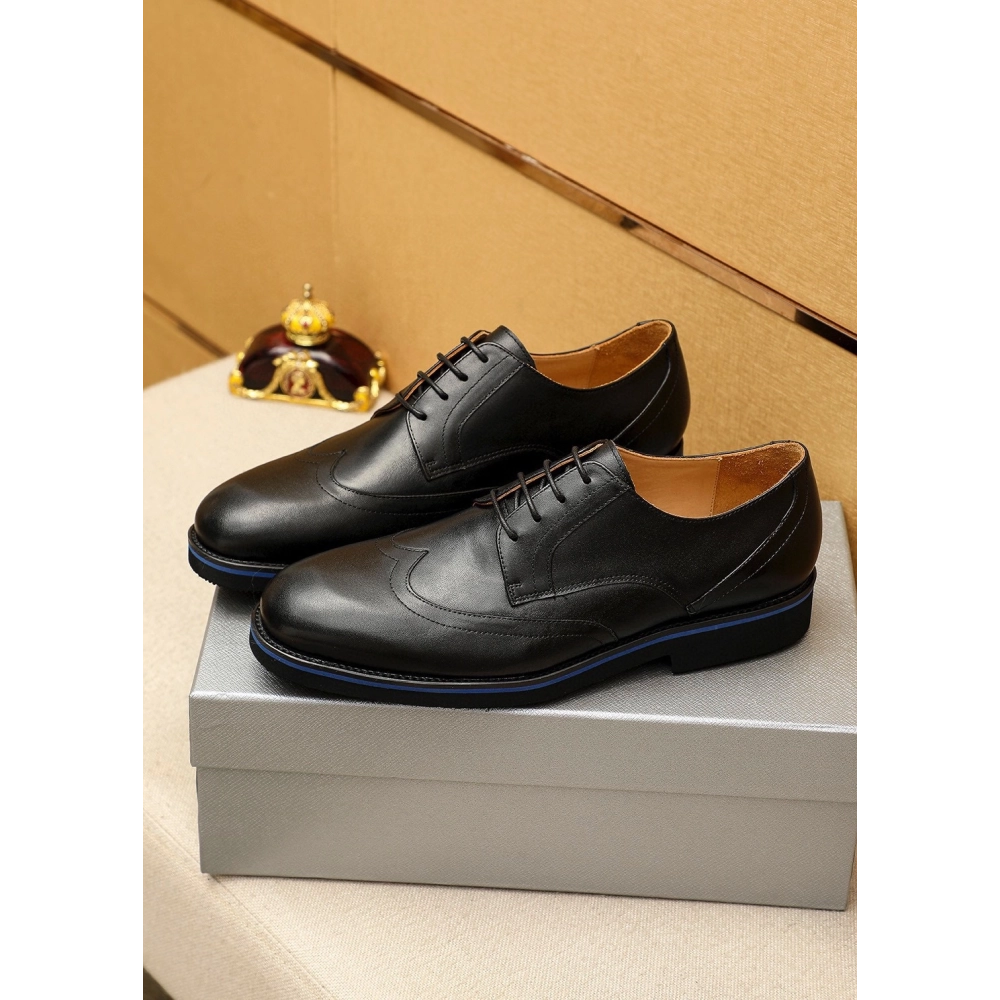 Prada leather shoes 078,PRADA SNEAKERS,Luxury Shoes