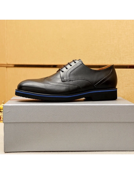 Prada leather shoes 078,PRADA SNEAKERS,Luxury Shoes