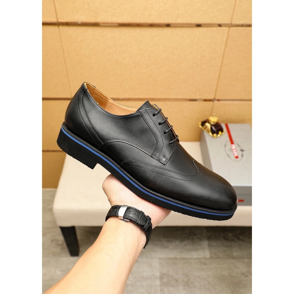 Prada leather shoes 078,PRADA SNEAKERS,Luxury Shoes