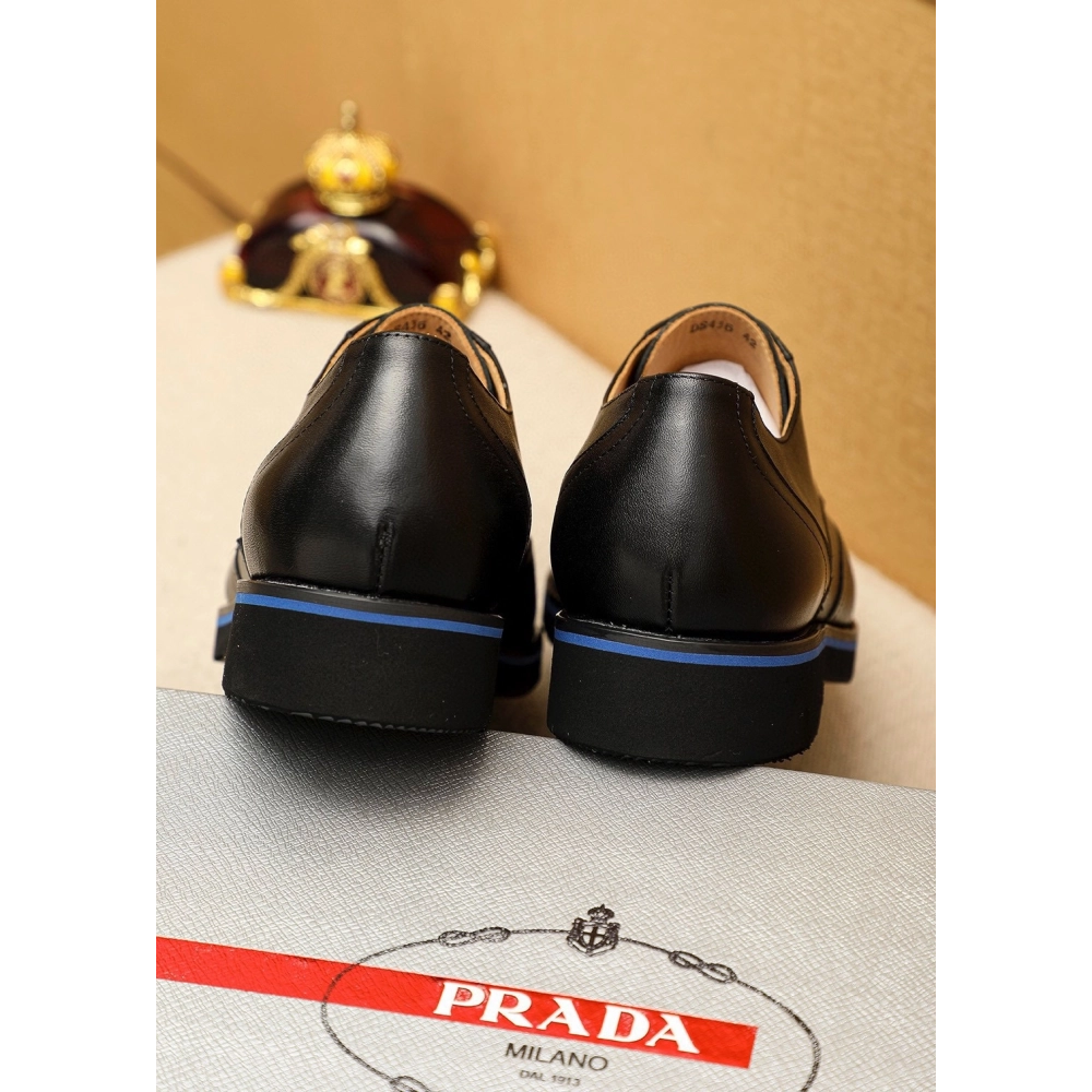 Prada leather shoes 078,PRADA SNEAKERS,Luxury Shoes